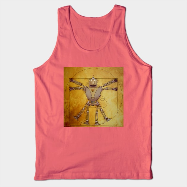 Vitruvianbot Tank Top by drawboy